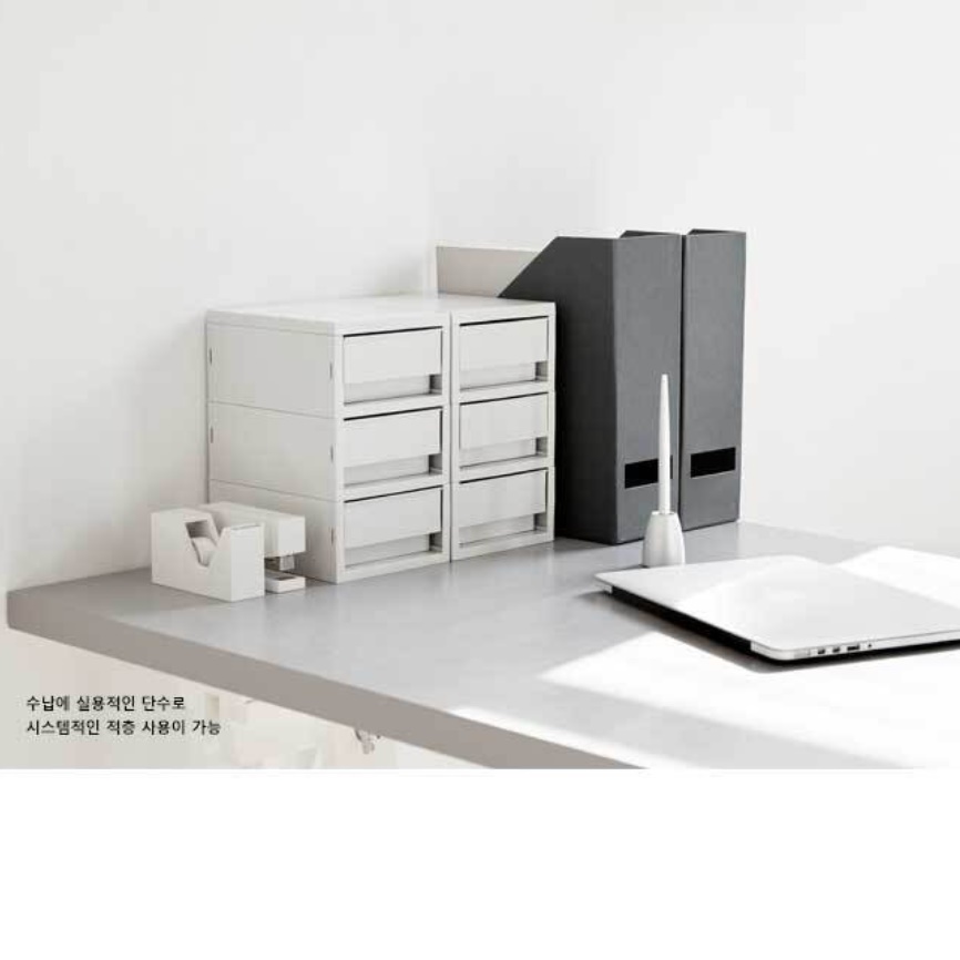 작은서랍장 책상 위 수납장 도어형 약 보관함 수납장 1단