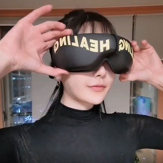 칠링힐링 무선 공기압 온열 눈마사지기 아이마사지 퓨어화이트 2개 - 상세 이미지 4