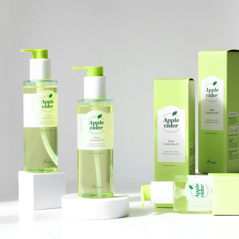 아리얼 애플사이다 클렌징 폼 150ml  + 오일 200ml 세트 - 상세 이미지 3