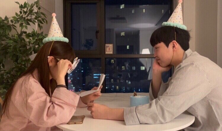 ❤️오늘출발❤️ 국산 커플 잠옷 여성 홈웨어 선물 파자마파티 상세 이미지 4