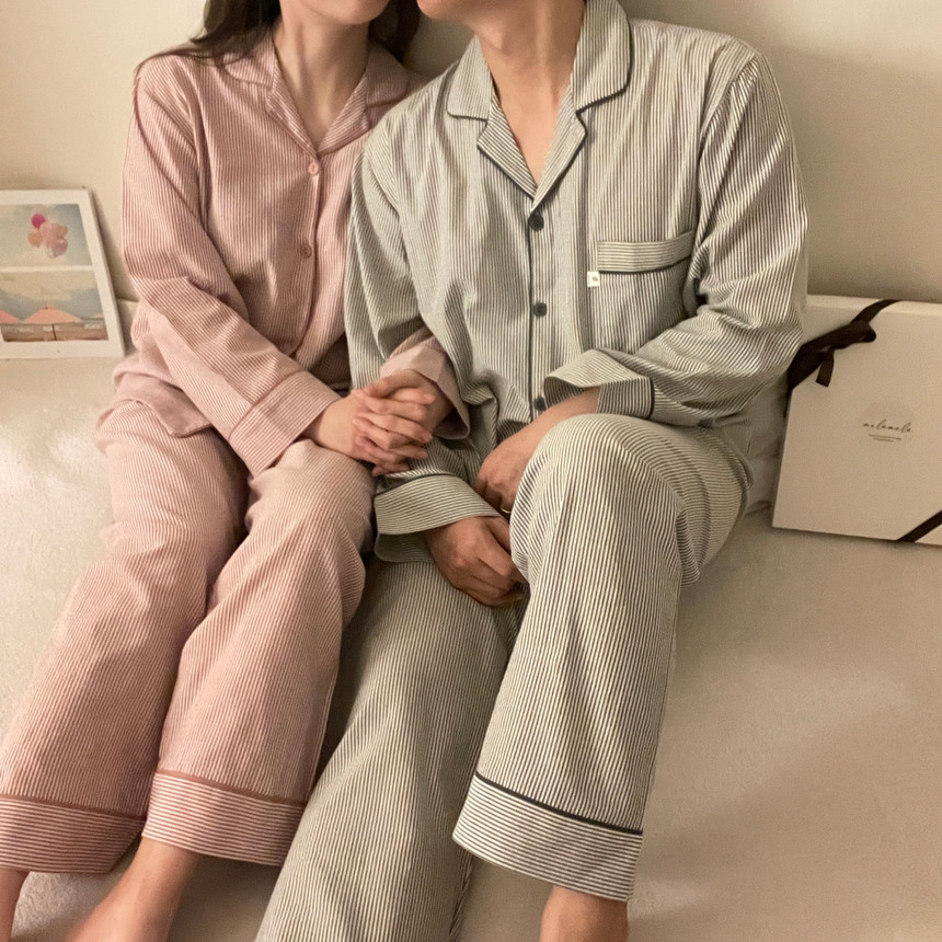 ❤️오늘출발❤️ 국산 커플 잠옷 여성 홈웨어 선물 파자마파티 상세 이미지 9