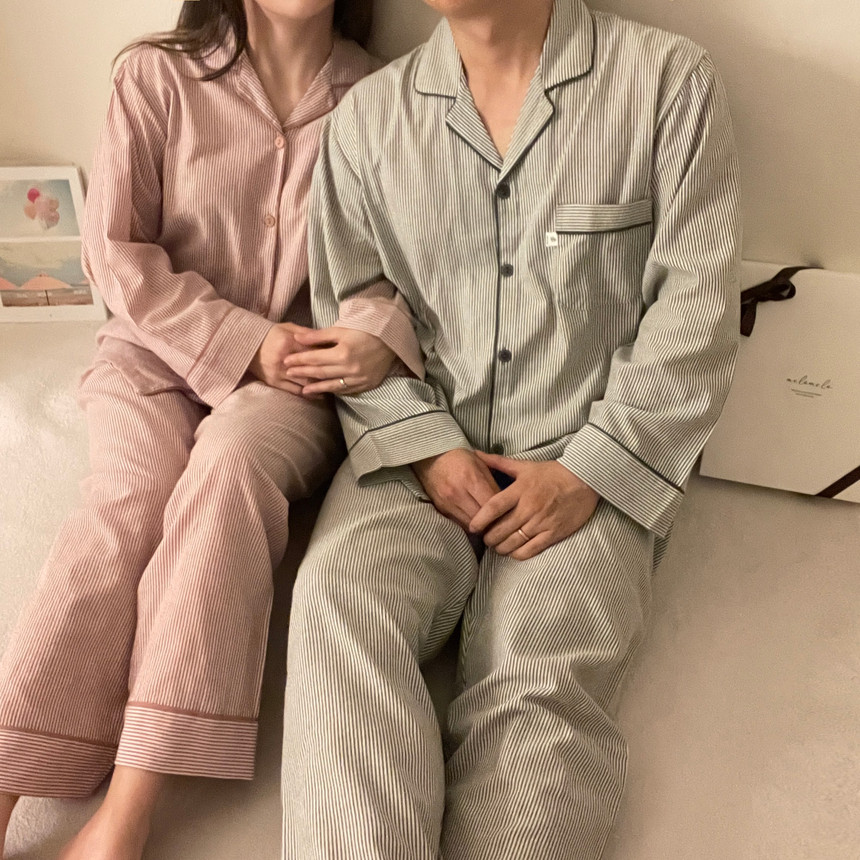 ❤️오늘출발❤️ 국산 커플 잠옷 여성 홈웨어 선물 파자마파티 상세 이미지 18