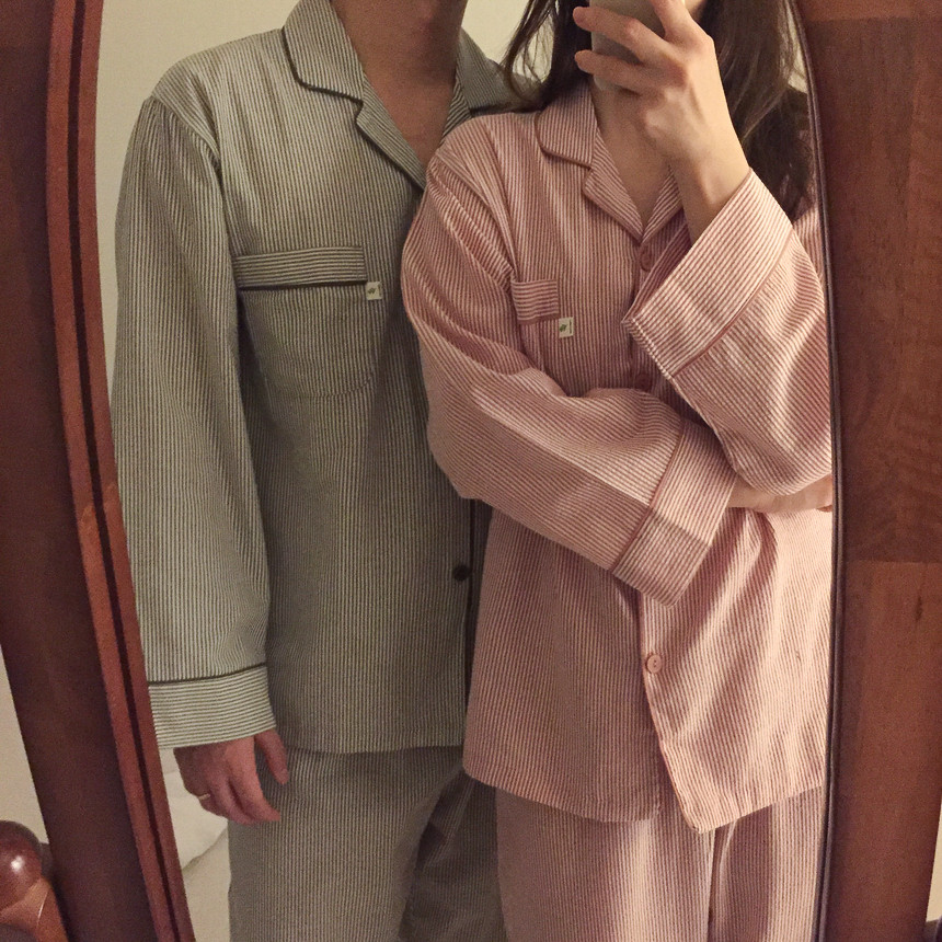 ❤️오늘출발❤️ 국산 커플 잠옷 여성 홈웨어 선물 파자마파티 상세 이미지 15