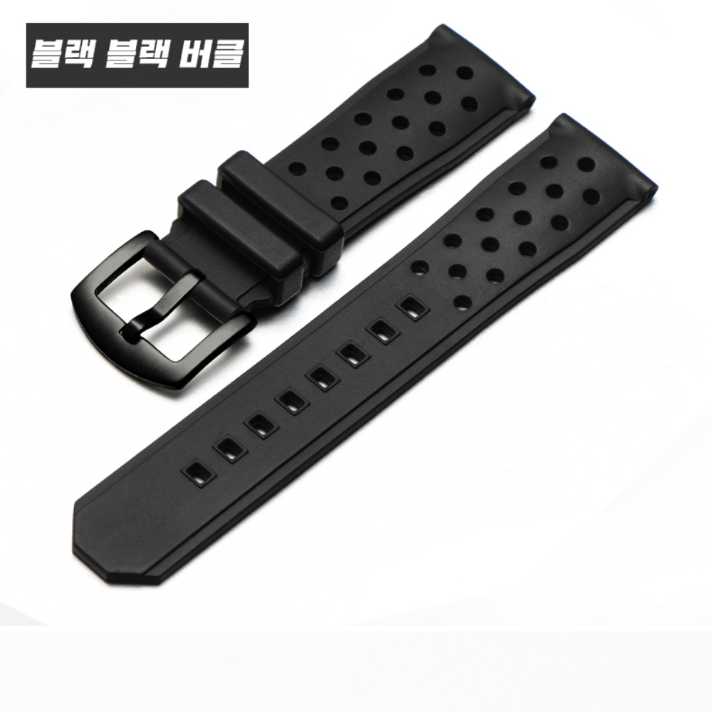 태그호이어 실리콘 시계줄 스포츠 호환 스트랩 방수 22mm - 상세 이미지 3