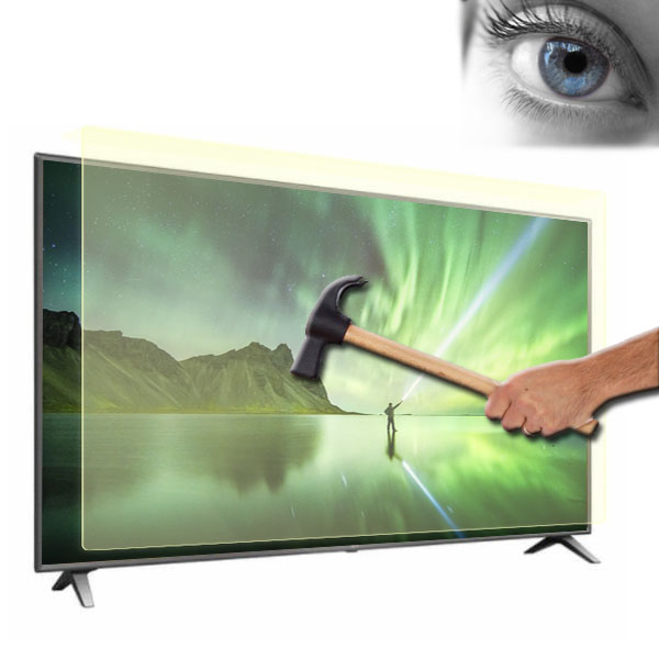 SSI몰 단독 신모델 티비보호기 화면  스모크 블루라이트차단 TV 가드 보호대 163cm(65인치) 액정 보호 커버  QLED OLED 벽걸이 LG 삼성 더프레임 더세리프