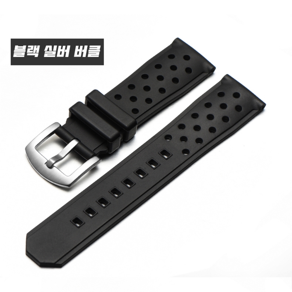 태그호이어 실리콘 시계줄 스포츠 호환 스트랩 방수 22mm - 상세 이미지 2