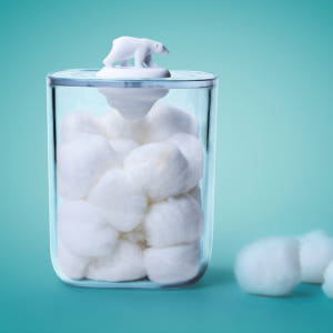 퀄리 북극곰 화장솜 케이스 디스펜서 화장솜 보관함 통 솔직 후기 | 피부 타입별 분석 - 상품 이미지 1