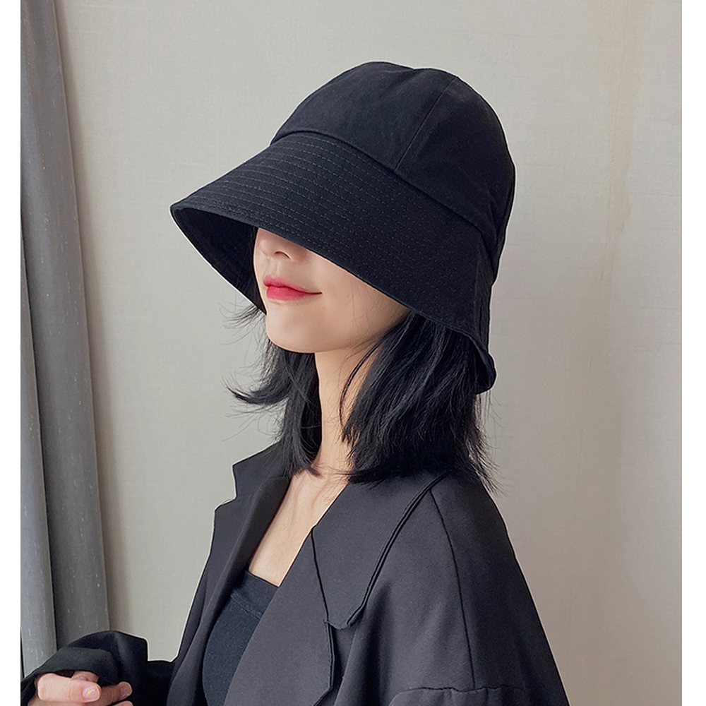 심플 베이직 여성 벙거지 버킷햇 벙거지모자 봄 여름 가을 - 상세 이미지 2