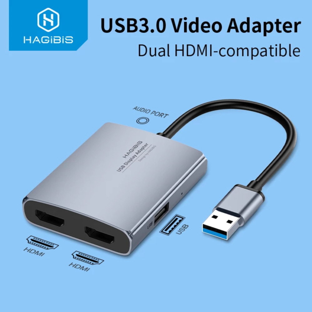 USB 3.0 4in1 HDMI 노트북 맥북 듀얼모니터 확장 복제 어댑터 - 상세 이미지 2