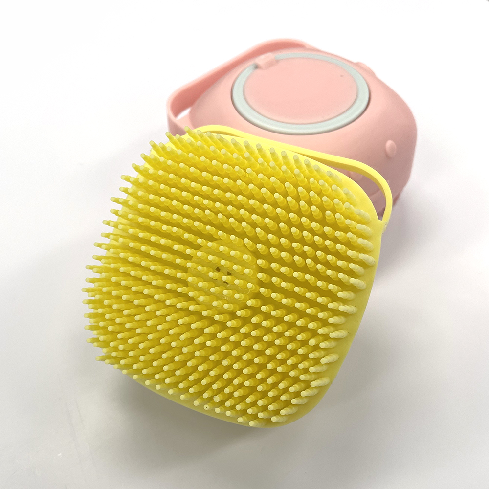 강아지 목욕브러쉬 샤워브러쉬 목욕빗 말랑실리콘 블루, FREE(One size)