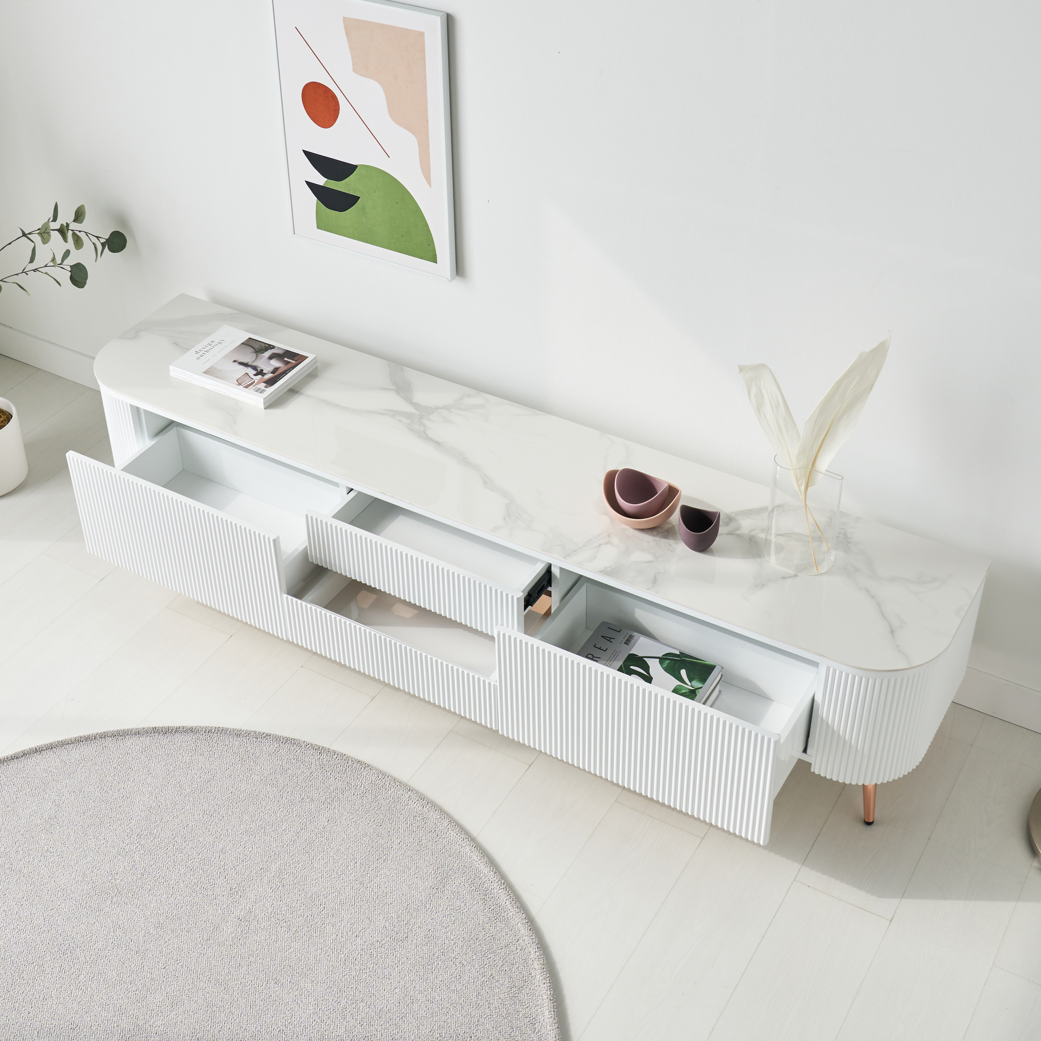 오페라 통 세라믹 거실장 대리석 2000 TV 템바보드 티비다이