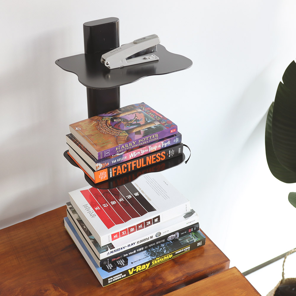 어반 북타워 스탠딩 선반 높이 500mm, 3단, 심플리 화이트