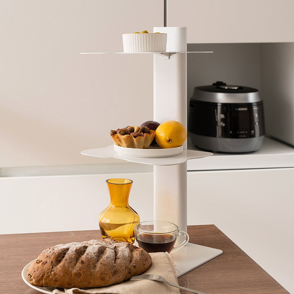 어반 북타워 스탠딩 선반 높이 500mm, 3단, 심플리 화이트