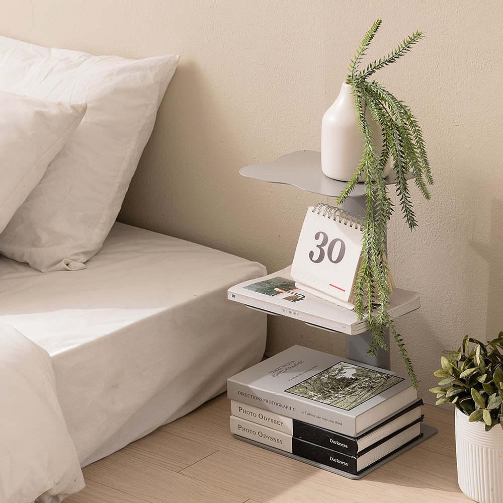 어반 북타워 스탠딩 선반 높이 500mm, 3단, 심플리 화이트