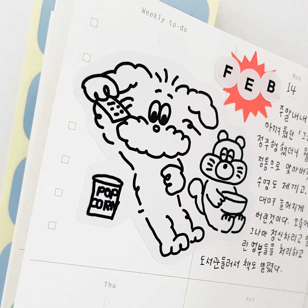 빅 버니 스티커 04 / 리무버블 - 상세 이미지 3