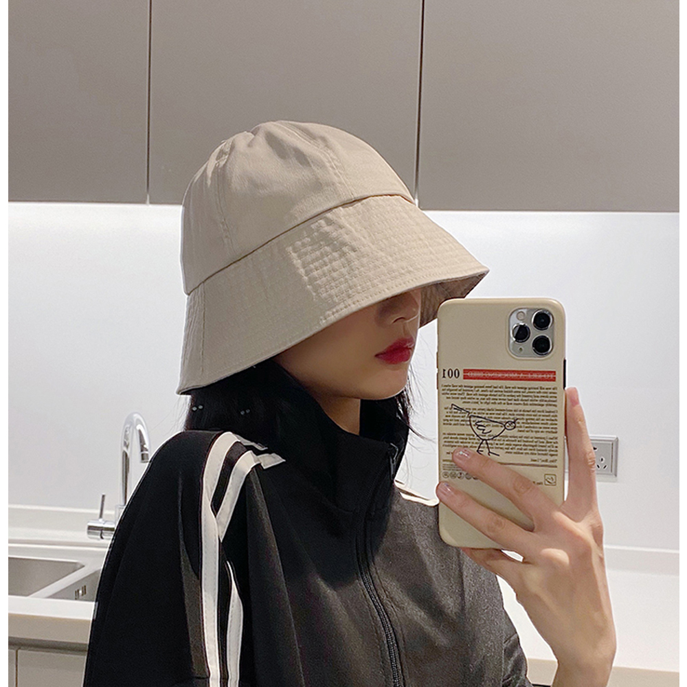 심플 베이직 여성 벙거지 버킷햇 벙거지모자 봄 여름 가을 - 상세 이미지 4