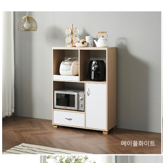 주방 보조장 냄비 주방 가전 수납장 큰 키 높은 수납장 - 상세 이미지 3