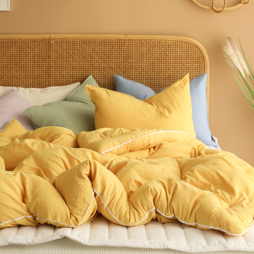 차렵이불 부드러운 카스테라 워싱 사계절용 항균 옥수수솜 침구 SS