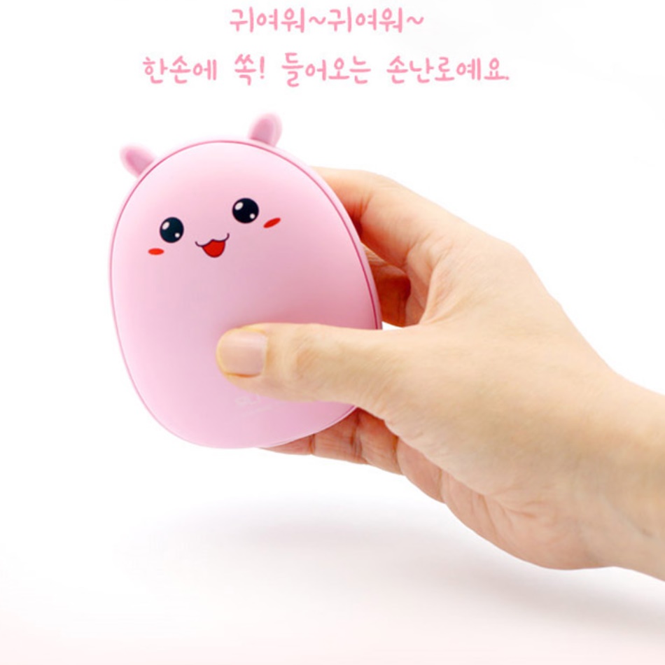 귀여운 캐릭터 전자 핫팩 충전식 캐릭터 손난로 인형 이미지 6