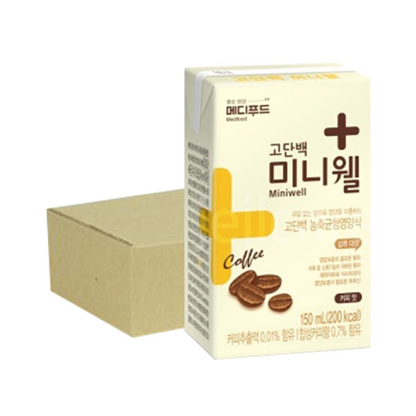 메디푸드 미니웰 커피맛 1박스(24팩)/환자식/고단백 : 건강케어