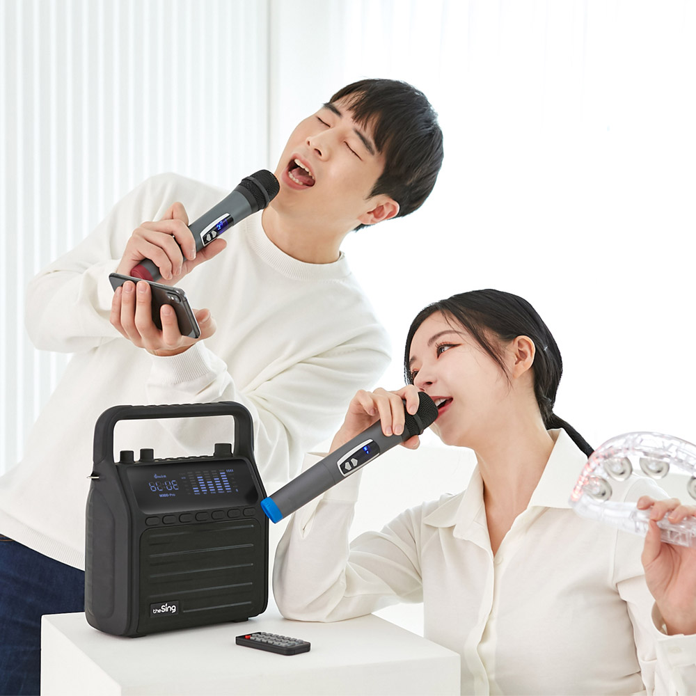 휴대용 블루투스 스피커 무선 미니 스피커 버스킹 스피커 노래방 마이크 고출력 스피커