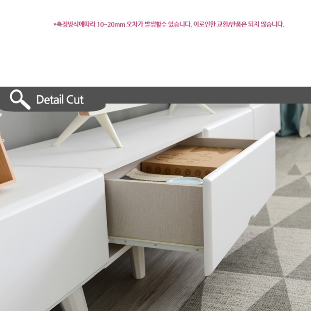 원목미니서랍장 낮은 서랍장 폭좁은서랍장 소형 공간 - 상세 이미지 2