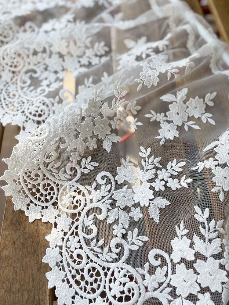 들꽃 자수 주방 바란스 카페창 커튼