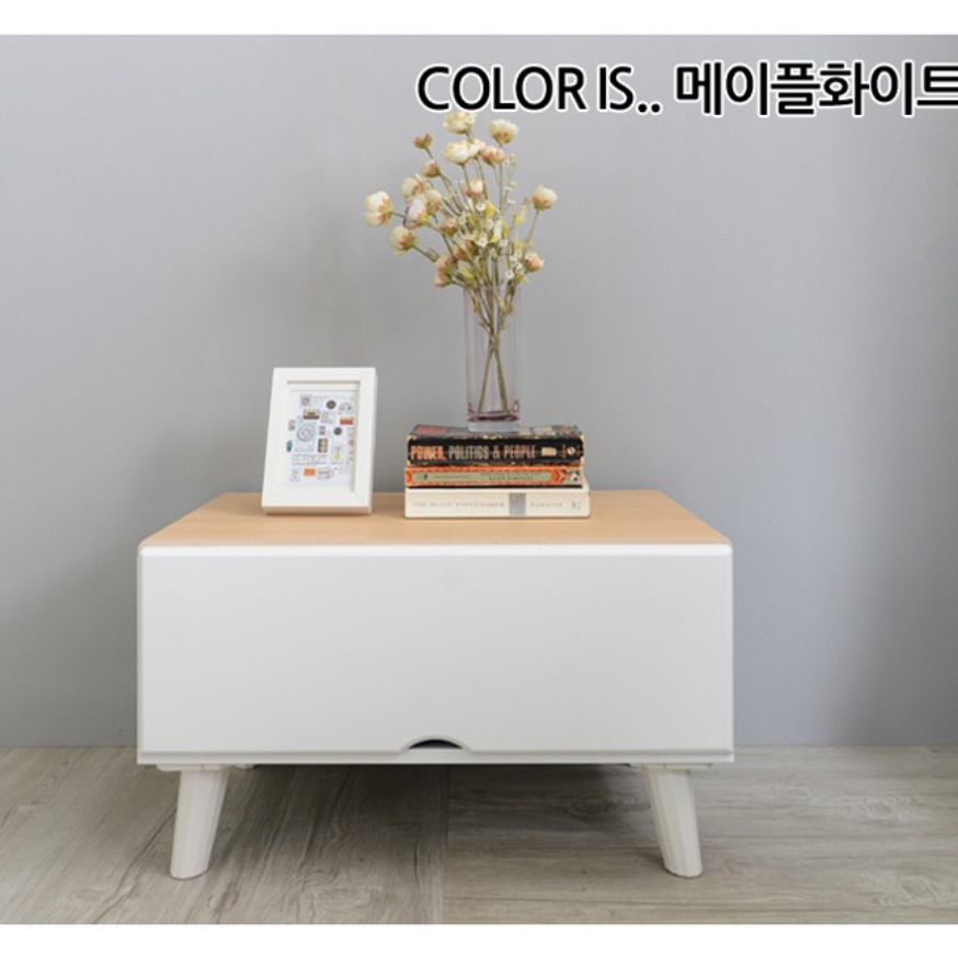 원목미니서랍장 낮은 서랍장 폭좁은서랍장 소형 공간 - 상세 이미지 4