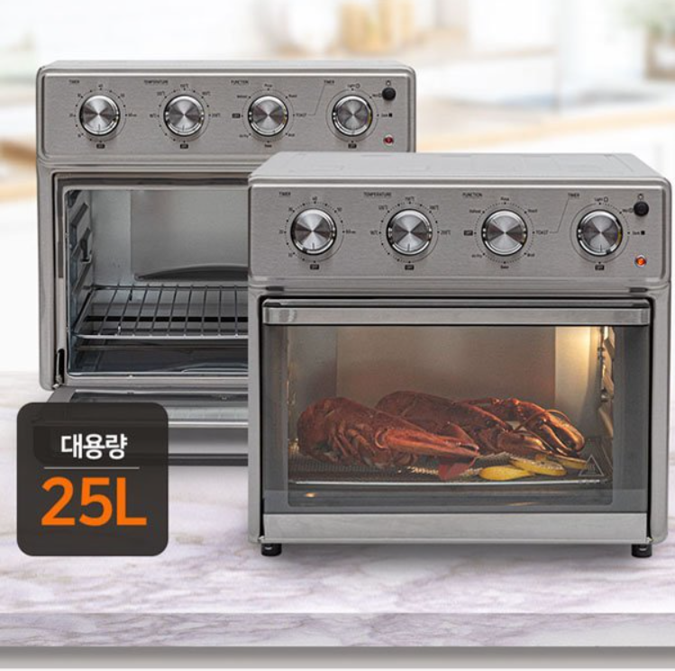 올스텐 전기오븐 25L 에어프라이어 에어오븐 로티세리