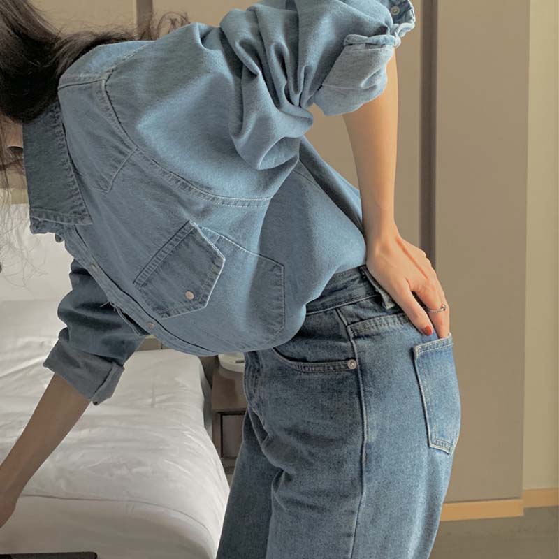 버디 빈티지 데님 청남방 셔츠 이미지 1