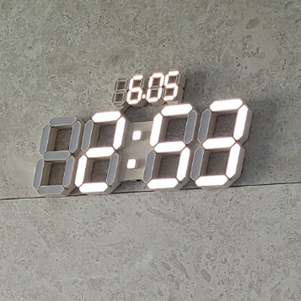 플라이토 루나리스 LED 벽시계 디지털 전자 인테리어 무소음 벽걸이시계 거실 개업 선물 방문 전국 매립시공 설치