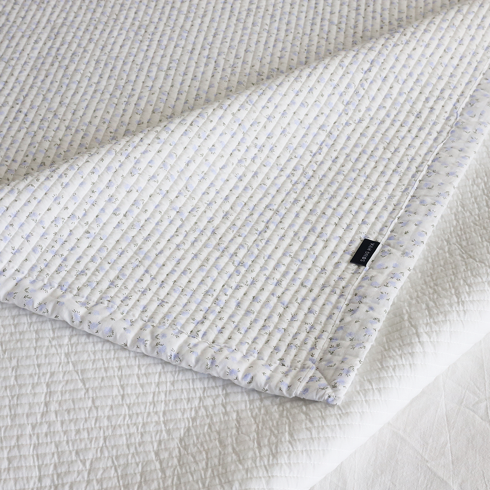 이불패드 송화침장 아사 순면패드 로라 줄누비 퀸 킹 침대패드