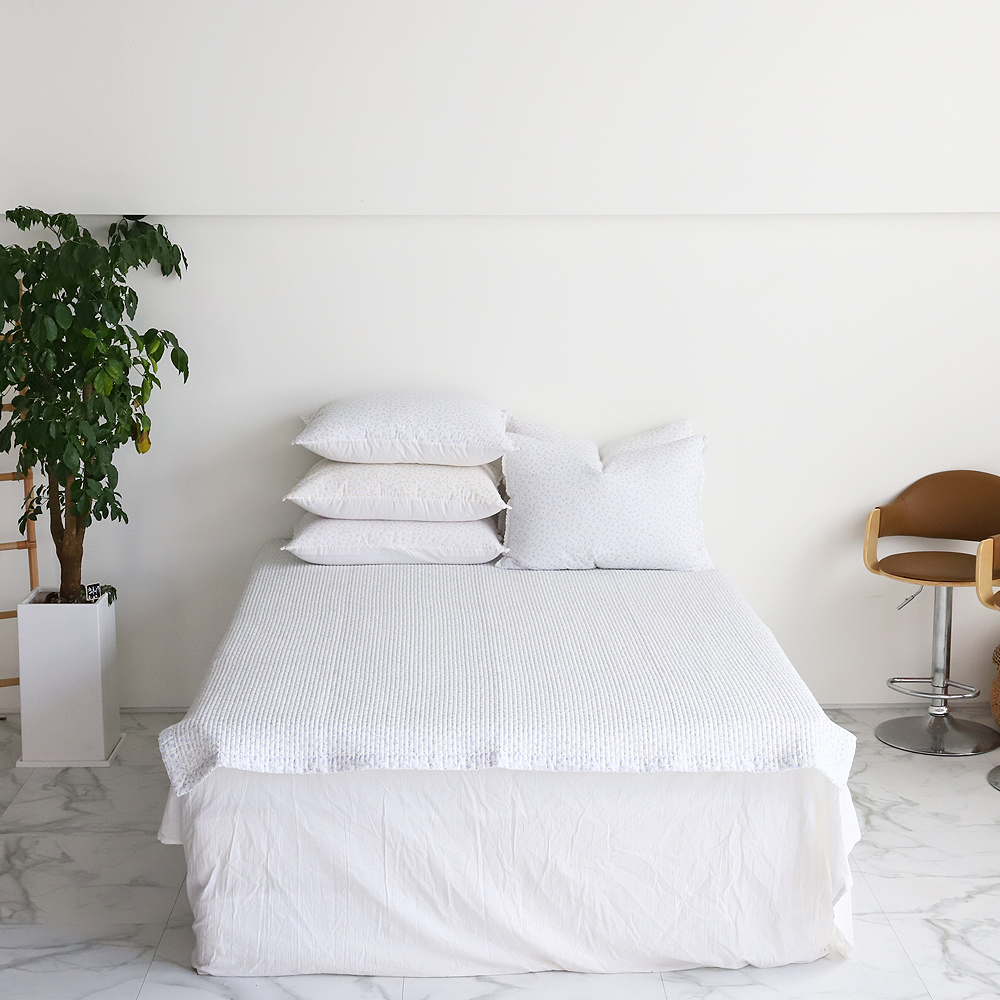 이불패드 송화침장 아사 순면패드 로라 줄누비 퀸 킹 침대패드