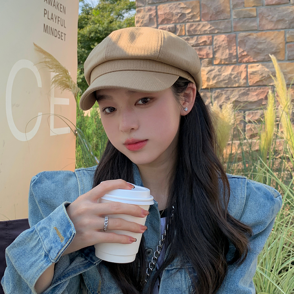 캐쥬얼 여성 빵모자 팔각모 뉴스보이 헌팅캡 모자 - 상세 이미지 2