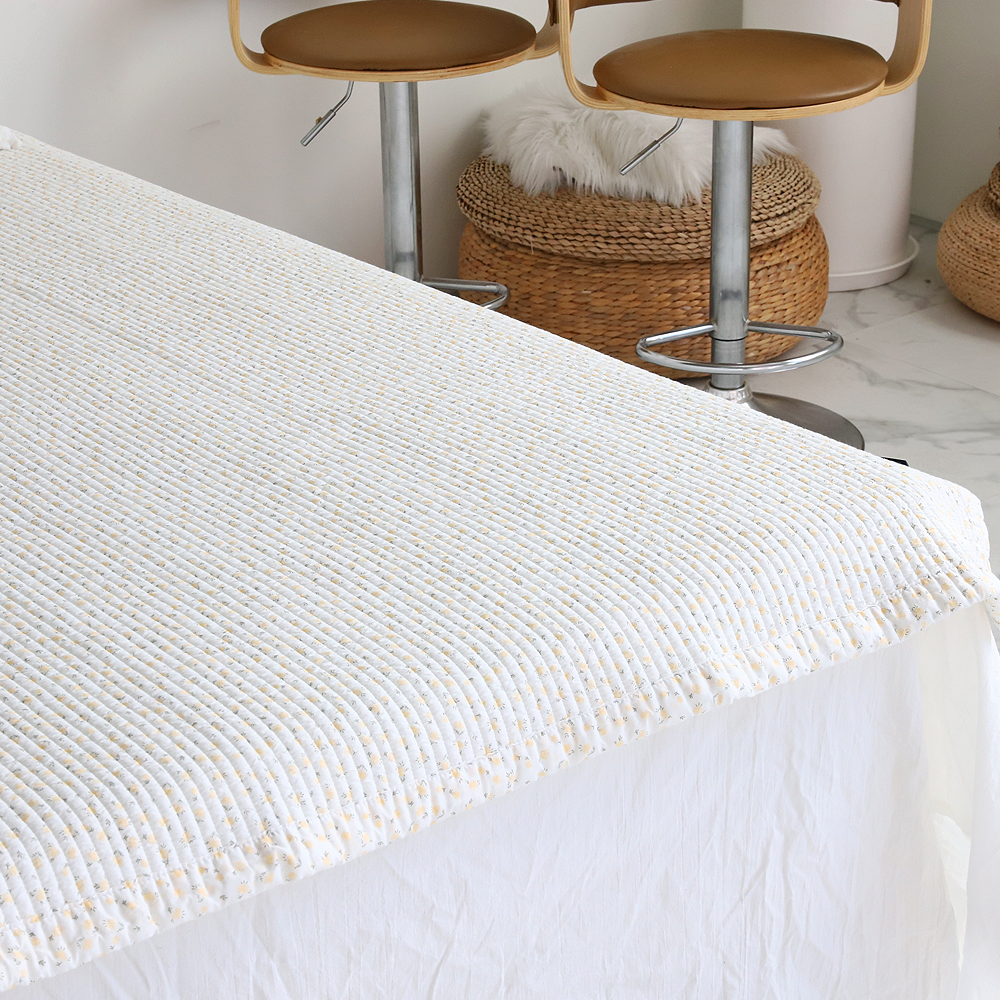 이불패드 송화침장 아사 순면패드 로라 줄누비 퀸 킹 침대패드