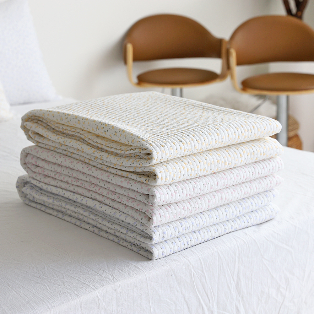 이불패드 송화침장 아사 순면패드 로라 줄누비 퀸 킹 침대패드