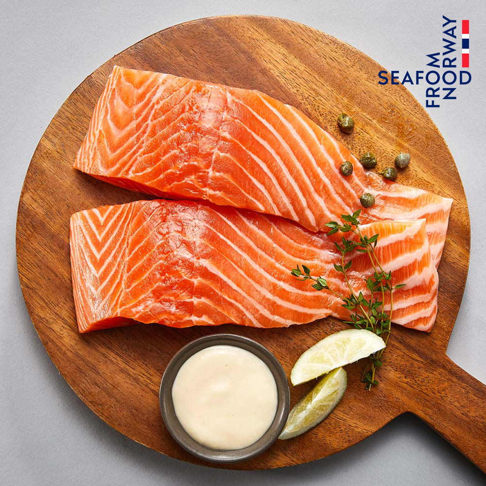 노르웨이 생연어 필렛 300g, 2개