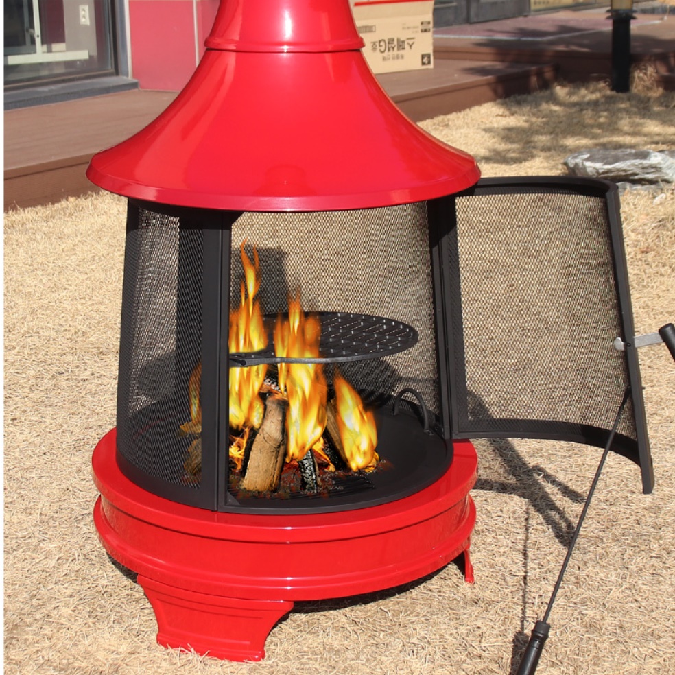 야외 화목난로 장작 전원주택 나무 난로 캠핑용 난로 