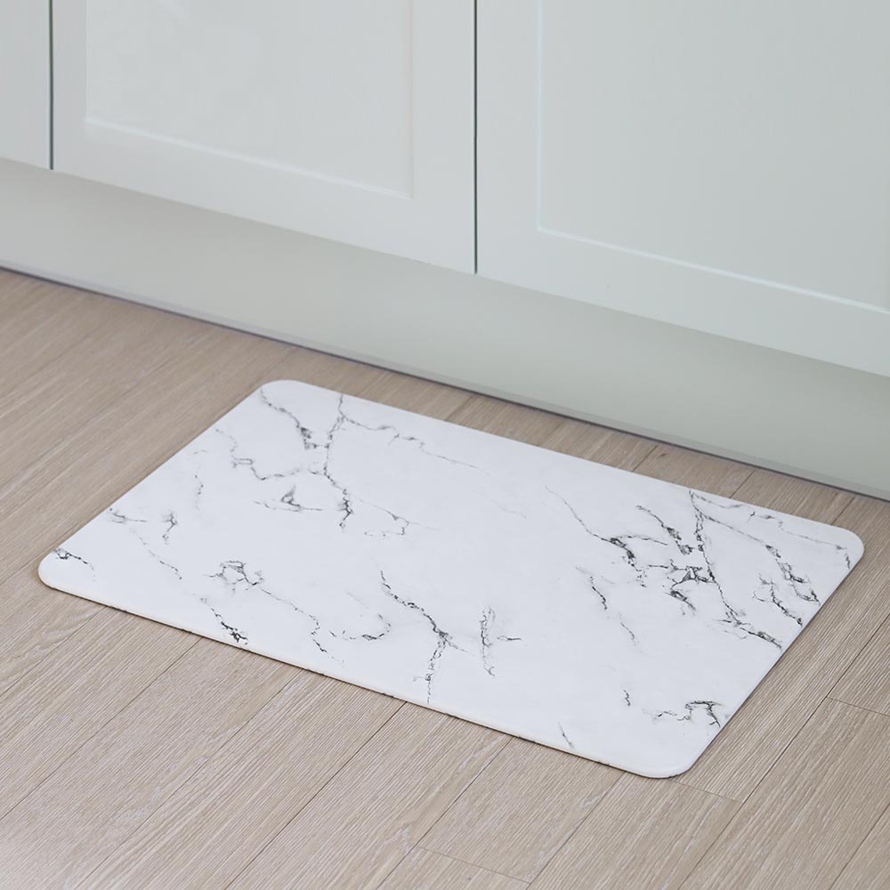 홈트너 단단한 규조토 욕실 주방 화장실 싱크대 미끄럼 방지 대형 L 디자인 발매트