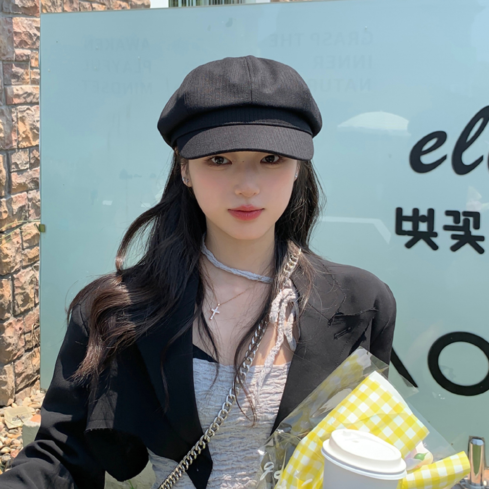 캐쥬얼 여성 빵모자 팔각모 뉴스보이 헌팅캡 모자 - 상세 이미지 3