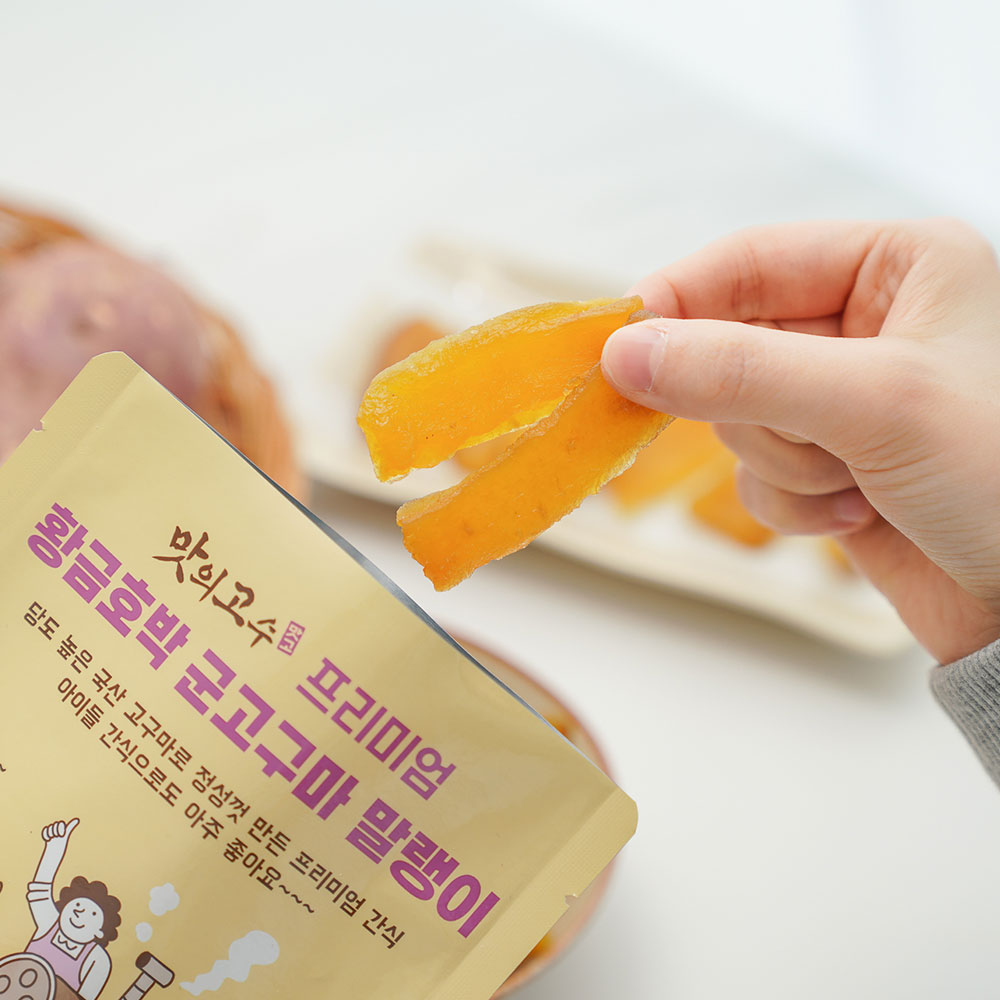 촉촉한 꿀호박 고구마말랭이 100g 말린고구마 황금 - 상세 이미지 4