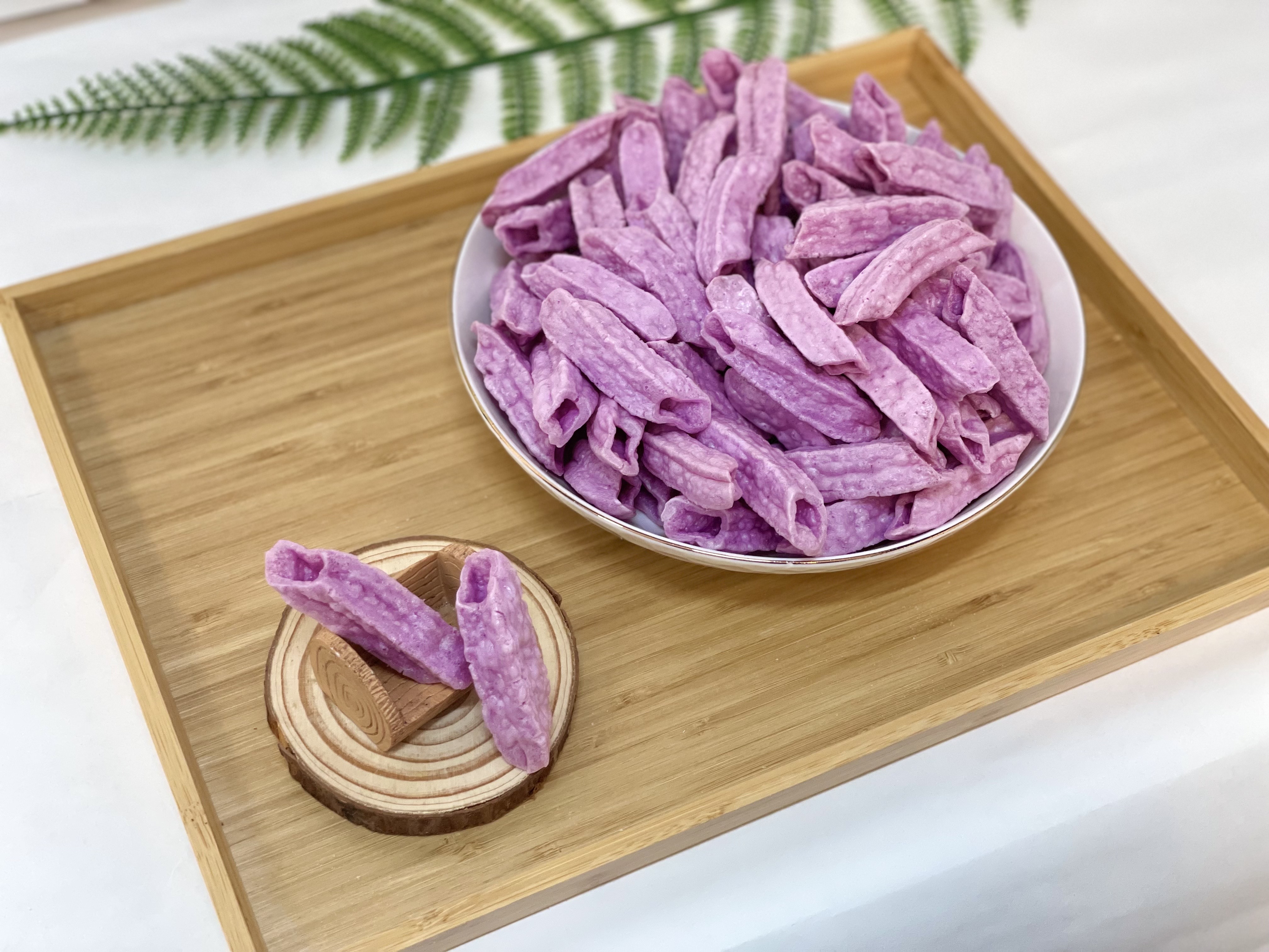 [샵뻥튀기] 미송웰푸드 순감자 자색고구마 220g 스틱 대용량 공작소 글루텐프리 카사바칩 - 상세 이미지 3