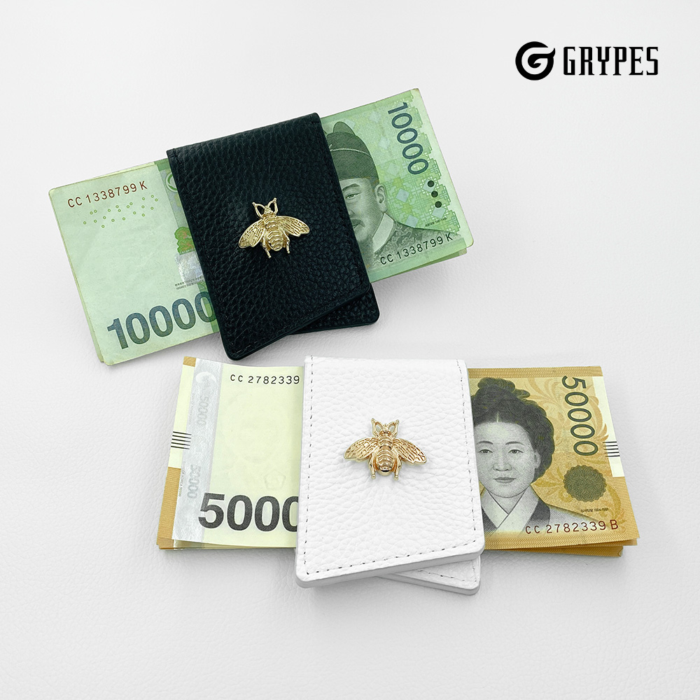 그리피스 천연가죽 골프 머니클립 자석 골프지갑 선물용 이미지 6