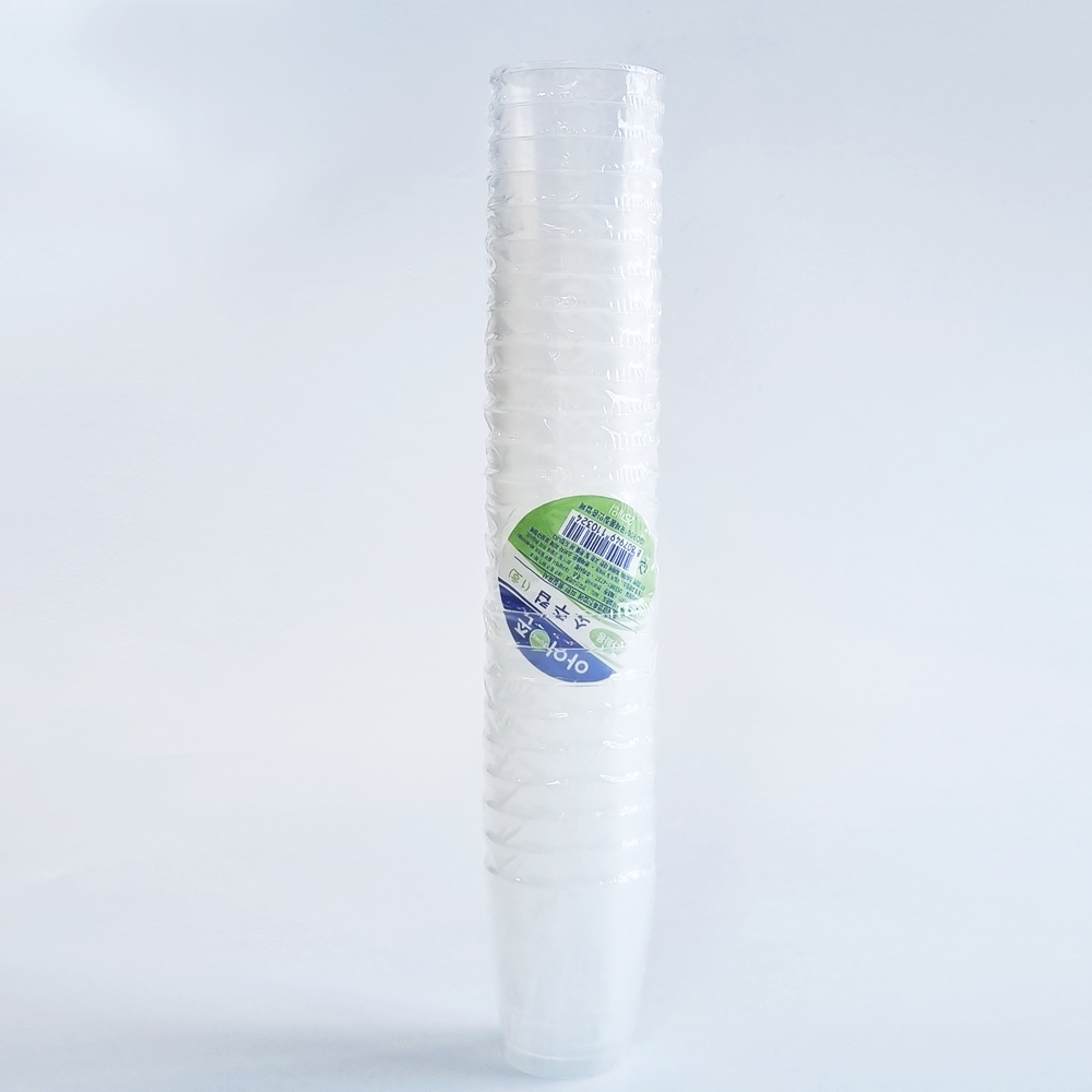 다회용컵 일회용 플라스틱컵 투명컵 200ml (20p) - 상세 이미지 3