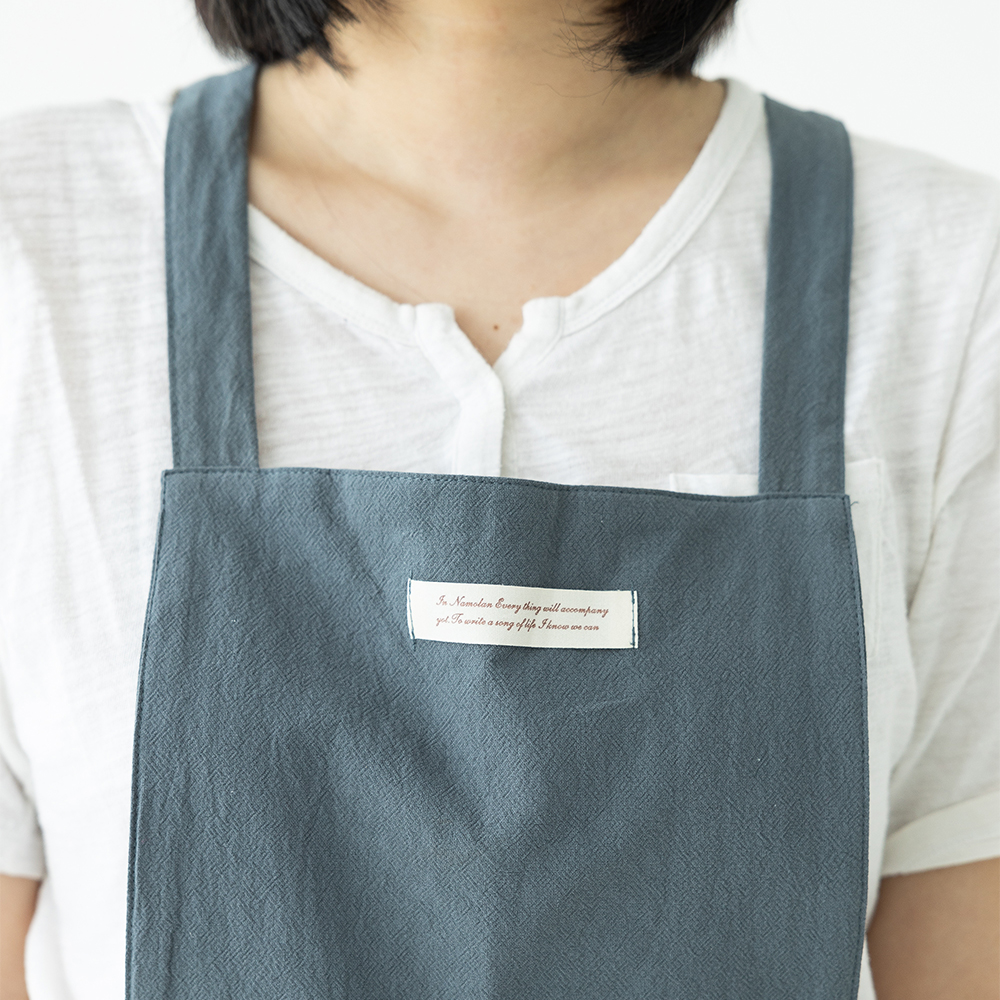 할메이드 원피스형 주방 린넨 네일샵 까페 어린이집 프릴 앞치마