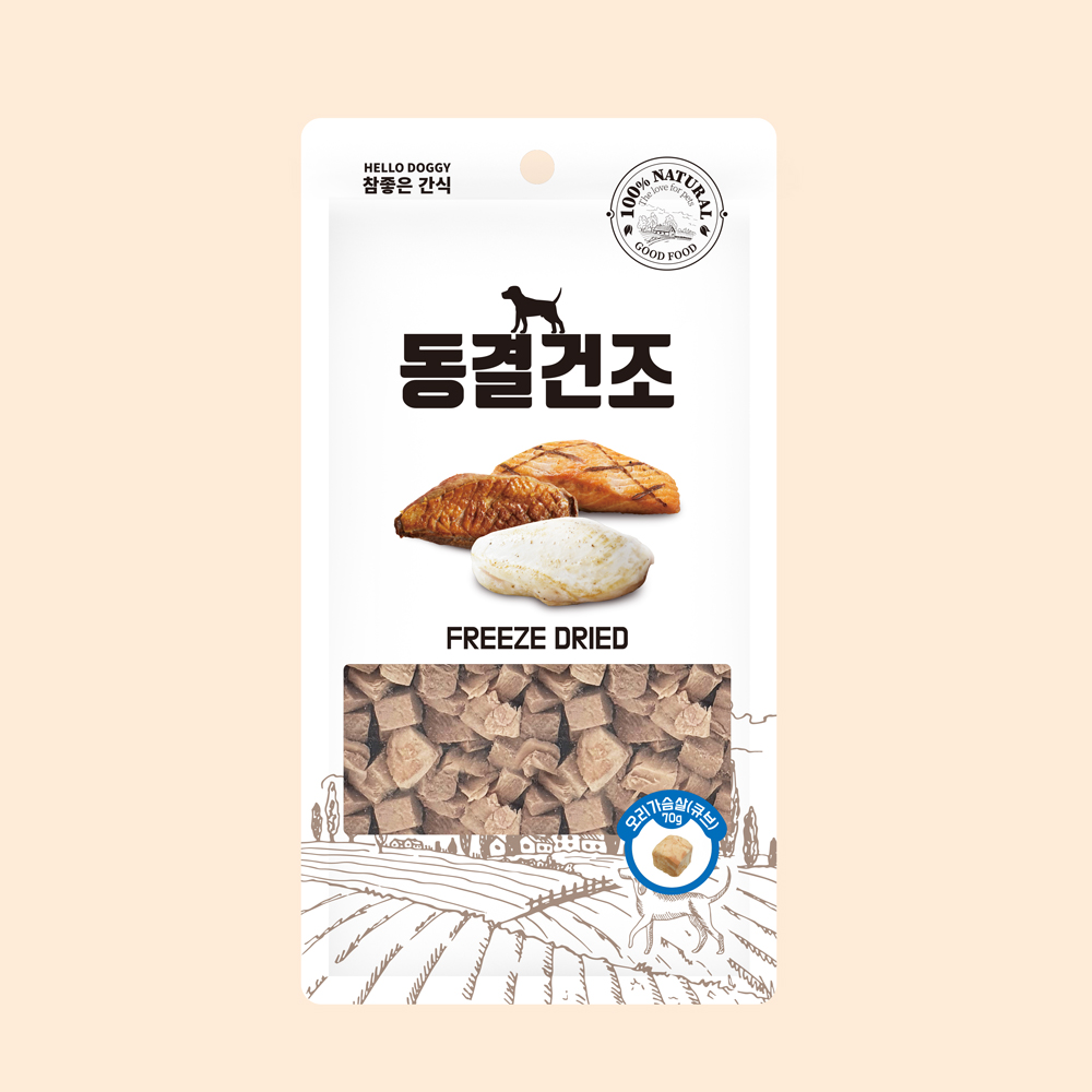 헬로도기 강아지동결건조간식 북어트릿 미니트릿 북어큐브, 50g, 1개 - 상세 이미지 4