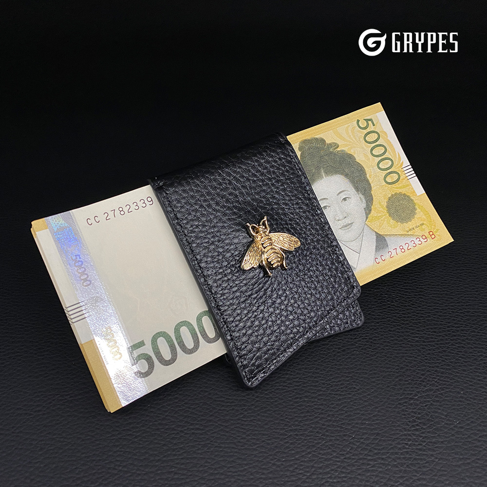 그리피스 천연가죽 골프 머니클립 자석 골프지갑 선물용 이미지 7