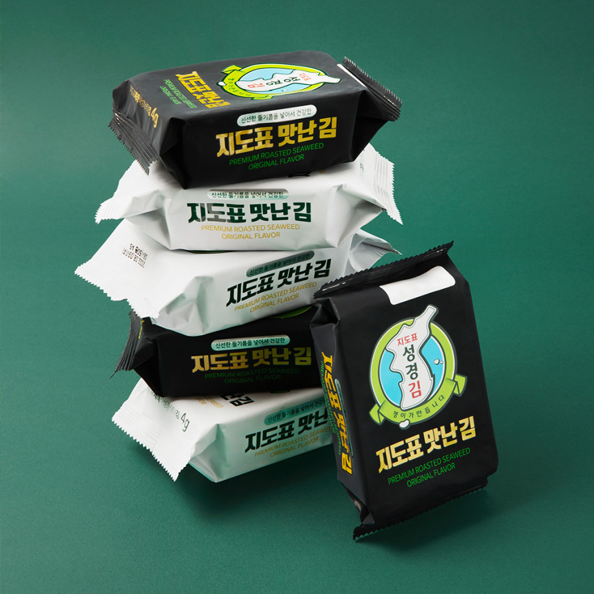 [성경김본사 지도표 맛난김 4g 12봉 x 4개 (총48봉) - 재래김 도시락김 사진 3
