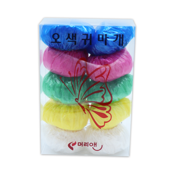 오색 귀마개 100개 미용 셀프 염색 파마 매직