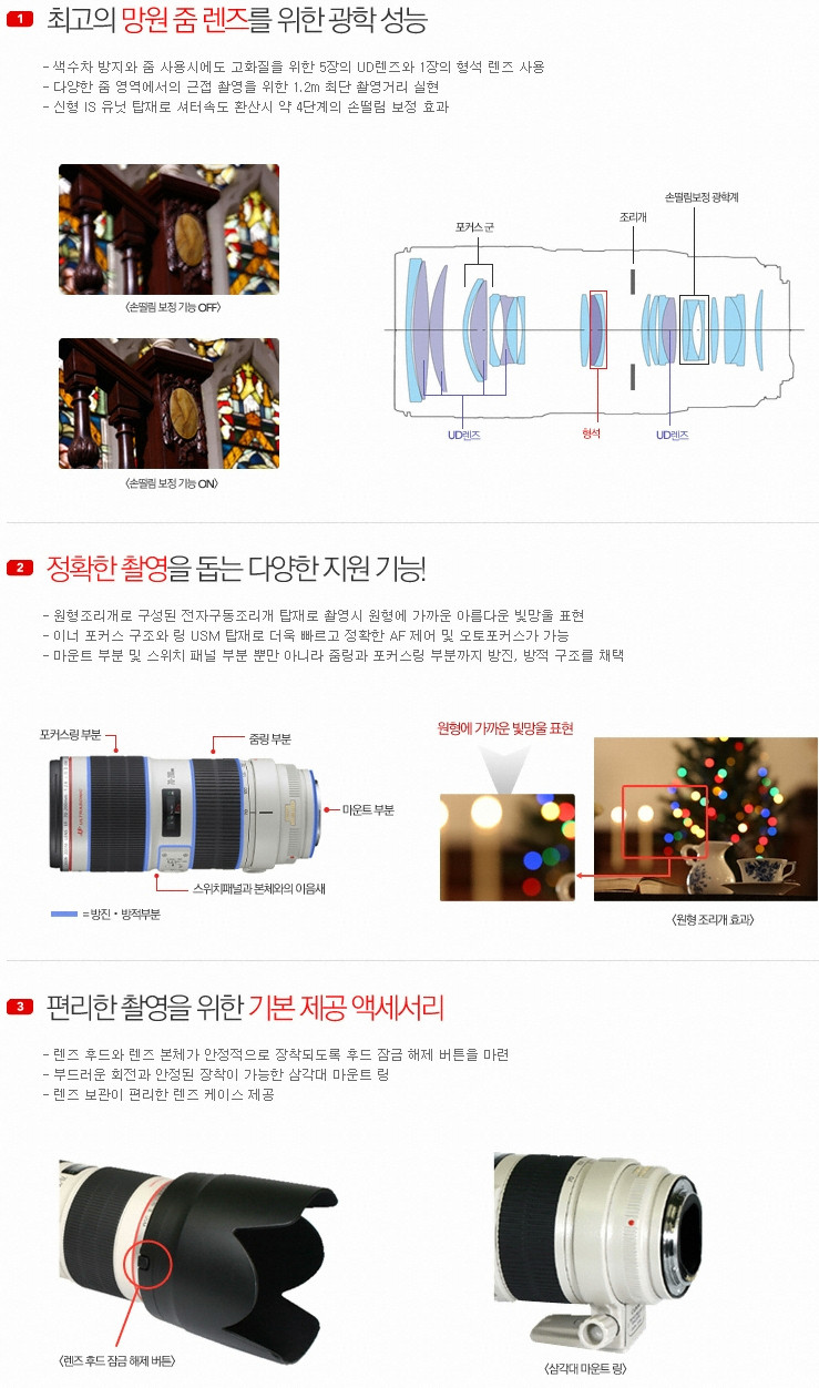 CANON 캐논 EF 70-200mm F2.8L USM II(새아빠) 팬싸,팬미팅 대포렌즈 대여 상세 정보 1